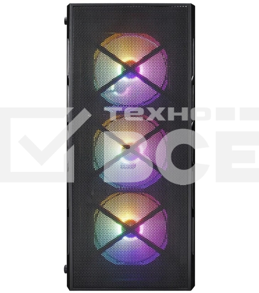 Компьютерный корпус 1STPLAYER FIREBASE XP черный ATX 4x120мм LED fans XP-BK-4F1