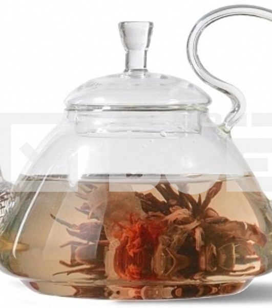 Чайник заварочный стеклянный TIMA 'ДИКАЯ ВИШНЯ' 600 мл (пружина в носике) TP124