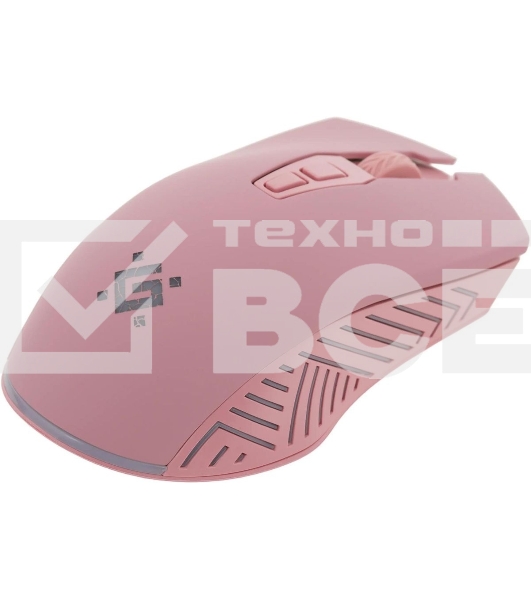 Мышь беспроводная Defender Pandora GM-502 розовый, 3200 dpi, радиоканал, USB, кнопки - 7