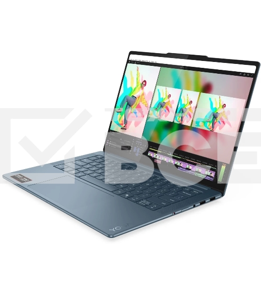 Ноутбук Lenovo Yoga Pro 7 14AKP10/14.5' OLED /AMD Ryzen AI 7 350 32Gb/1Tb SSD/AMD Radeon 860M/без ОС/бирюзовый/1.54kg