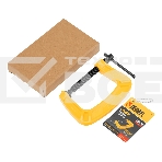 Струбцина Denzel G-образная усиленная, 75 мм, фото 1