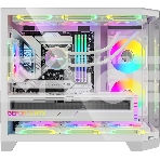 Компьютерный корпус AeroCool / Formula Crystal Z6M Floe белый без БП mATX 4x120мм 2xUSB 3.0 audio bott PSU, фото4