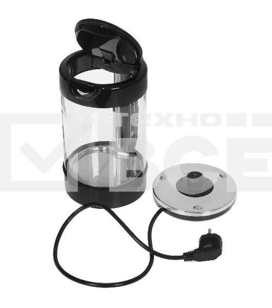 Чайник электрический Bosch TWK70B03 1.7 л, 2400 Вт, черный (корпус: стекло)