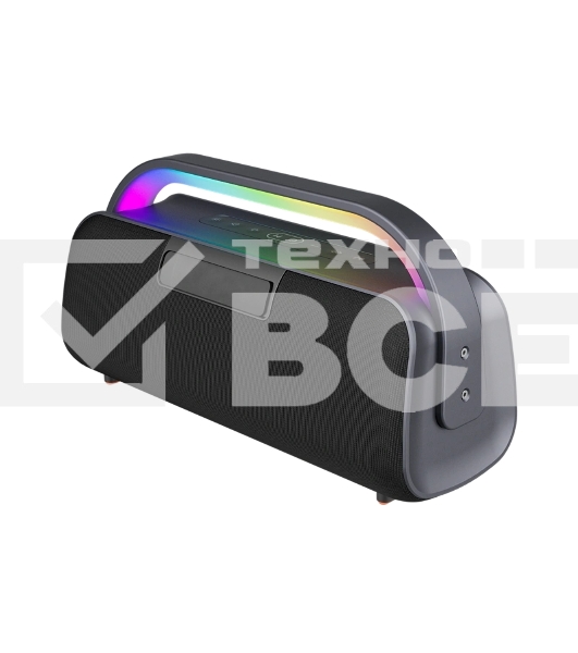 Колонка портативная Ural Молния Кварк черный/серый 240W 1.1 BT/3.5Jack/USB-C 10м 8000mAh (без.бат)