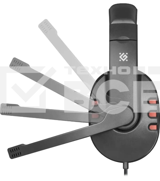 Гарнитура проводная Defender Warhead G-160 черный, кабель 2,5 м