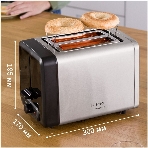 Тостер Bosch TAT4P420 нержавеющая сталь, 970 Вт, 2 слота, фото3