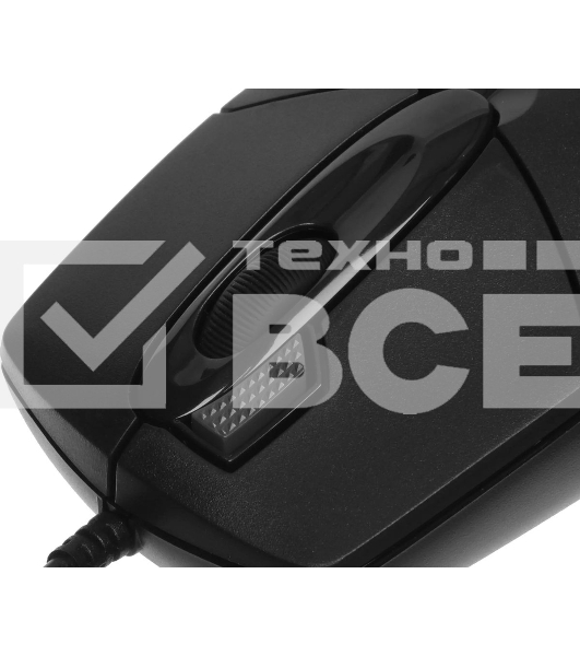 Мышь проводная A4Tech OP-730D черный, 1200 dpi, USB, кнопки - 4