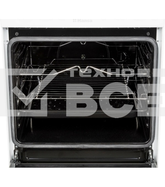 Плита электрическая Hansa FCEW54120 белый, конфорок 4 шт, духовка 62 л, 50 см x 85 см x 60 см
