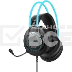 Гарнитура проводная с микрофоном A4Tech Fstyler FH200U серый/синий 2м накладные USB оголовье (FH200U BLUE), фото13