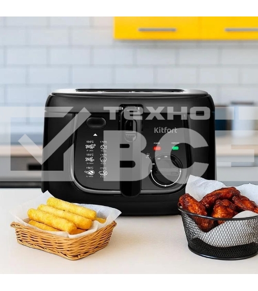Фритюрница Kitfort КТ-2018 1800Вт черный