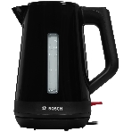 Электрочайник Bosch TWK1M123 черный, 1.7 л, 2400 Вт, скрытый нагревательный элемент, фото 1