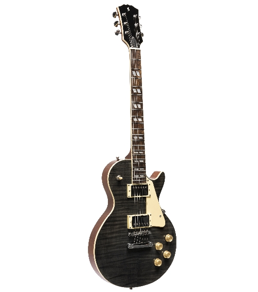 Электрогитара STAGG SEL-DLX TR BLK 6-ти струнная, цвет Translucent Black