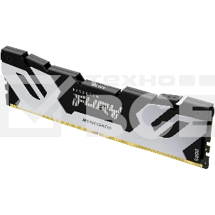 Оперативная память Kingston Fury Renegade, DDR5, 24GB (1x24GB), 6400MHz, CL32, DIMM, с радиатором, серебристый/черный