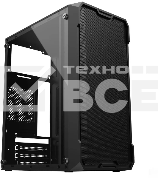 Корпус Оклик OCC-MN301 черный без БП mATX 1x80mm 2x120mm 1xUSB2.0 1xUSB3.0 audio