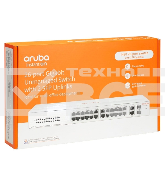 Коммутатор HPE Instant on 1430 R8R50A#ABB 26G 2SFP неуправляемый
