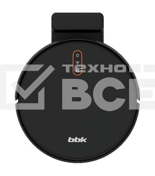 Робот-пылесос BBK BV3502 черный/оранжевый, 2600 мА·ч Li-Ion, уборка влажная/сухая, пылесборник контейнер 0.5 л