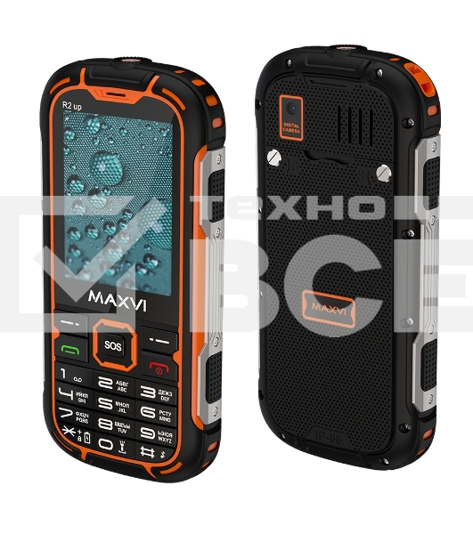 Мобильный телефон Maxvi R2 up оранжевый