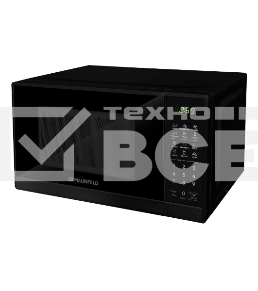 Микроволновая печь MAUNFELD MFSMO720EB07 чёрный, 20 л, 700 Вт, переключатели - сенсор