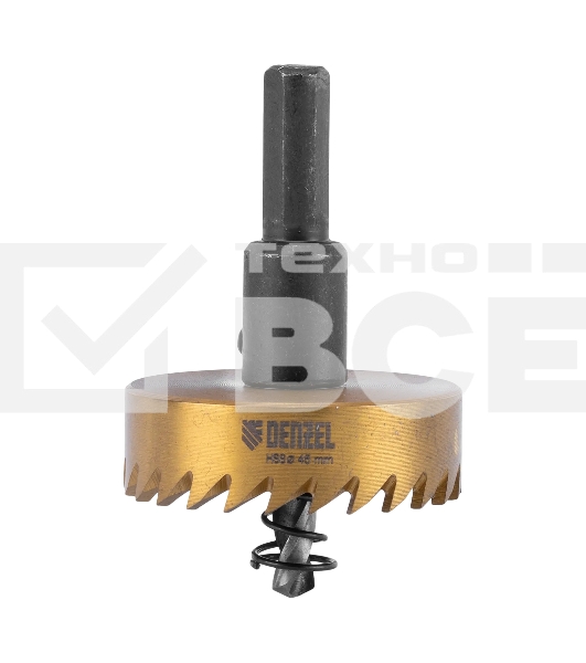 Коронка по металлу Denzel HSS, 45 мм, нитридтитановое покрытие
