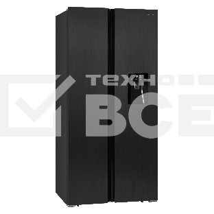 Холодильник Nordfrost RFS 484D NFXd inverter темная нержавеющая сталь двухкамерный 267/165 л морозилка сбоку Side-by-Side
