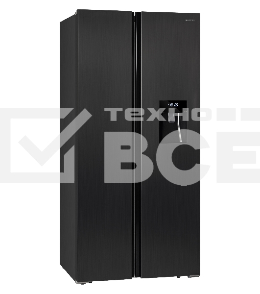 Холодильник Nordfrost RFS 484D NFXd inverter темная нержавеющая сталь двухкамерный 267/165 л морозилка сбоку Side-by-Side
