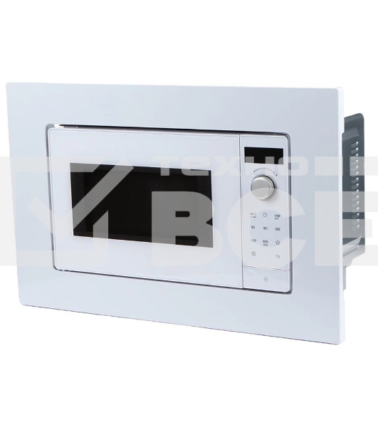 Микроволновая печь встраиваемая Bosch BFL623MW3 Serie 2, белый, 20 л, 800 Вт, переключатели - поворотный механизм/сенсор