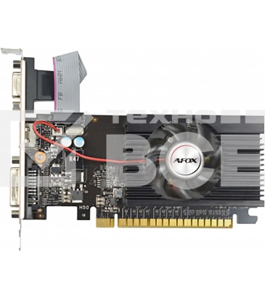 Видеокарта Afox GeForce GT710 4GB DDR3 64BIT DVI HDMI VGA LP SINGLE FAN (AF710-4096D3L7-V1) RTL