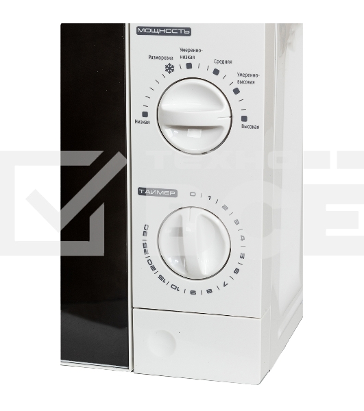 Микроволновая печь JVC JK-MW123M белый, 20 л, 700 Вт, переключатели - поворотный механизм