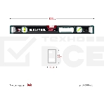 Уровень Kraftool A-RATE CONTROL 600 мм, магнитный сверхпрочный уровень с зеркальным глазком, фото10