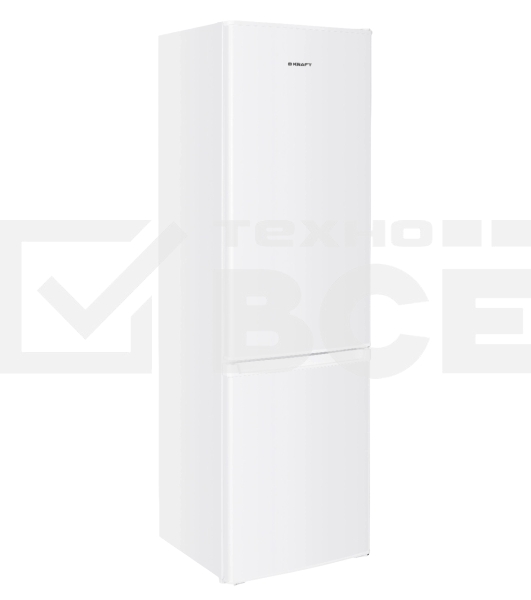 Холодильник Kraft KF-DC290W белый двухкамерный 220/70л морозилка снизу