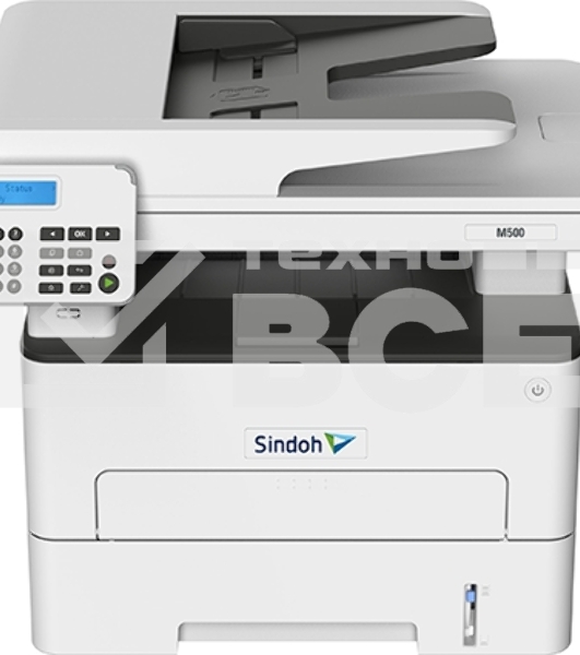 МФУ Sindoh M500 МОНОХРОМ А4,принтер/копир/сканер/факс 34 стр/мин,Wi-Fi. AirPrint,ADF 50,стартовый тонер в компл 700 отп.