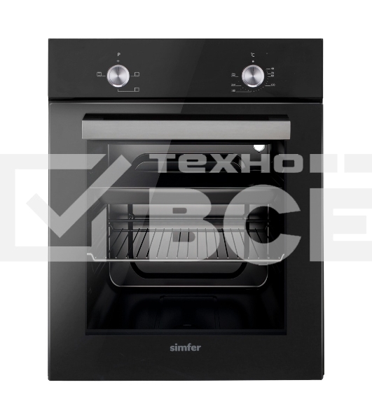 Электрический духовой шкаф Simfer B4EB04070, встраиваемый, черный