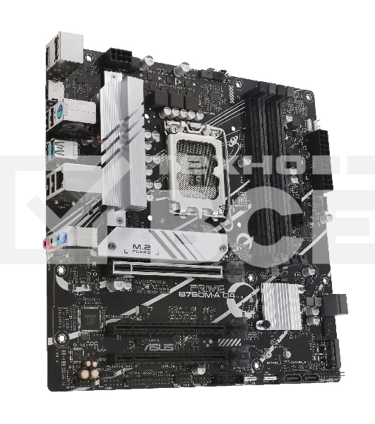 Материнская плата ASUS PRIME B760M-A D4-CSM, LGA 1700, Intel B760, 4xDDR4, 4xSATA, 2xM.2, 3xPCIe 4.0 x16, 1xPCIe 4.0 x4, 1xPCIe x1, 2xHDMI, 1xDP, 1x 2.5Gb LAN, 2xUSB-A 3.2 Gen 2, 4xUSB-A 2.0, 3x3.5 мм, 7.1, mATX