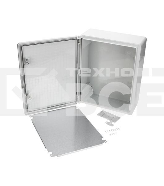 Корпус пластиковый ЩМПп Rexant с монтажной панелью 600х400х200мм ABS УХЛ1 IP65