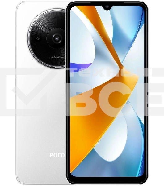 Смартфон Xiaomi POCO C61, 3/64Gb, белый