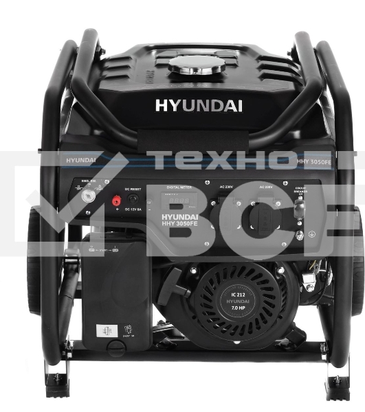 Электрогенератор бензиновый Hyundai HHY 3050FE, 3.2 кВт, 69 дБ, 51.5 кг