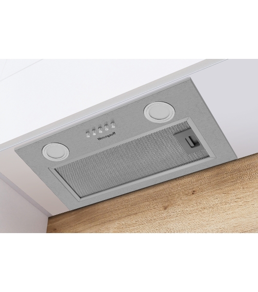 Вытяжка кухонная встраиваемая Weissgauff BOX 455 Inox управление кнопочное, нержавеющая сталь