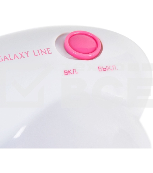 Машинка для удаления катышков Galaxy LINE GL 6301, белый c розовым, питание: 2 батарейки 