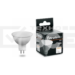 Лампа светодиодная FERON PRO LB-1606 (38085) 6 вт 230в GU5.3 дневной