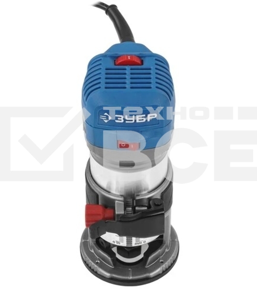 Кромочный фрезер ЗУБР Профессионал 750 Вт, сумка, 3 основания, (ФПК-750Н)