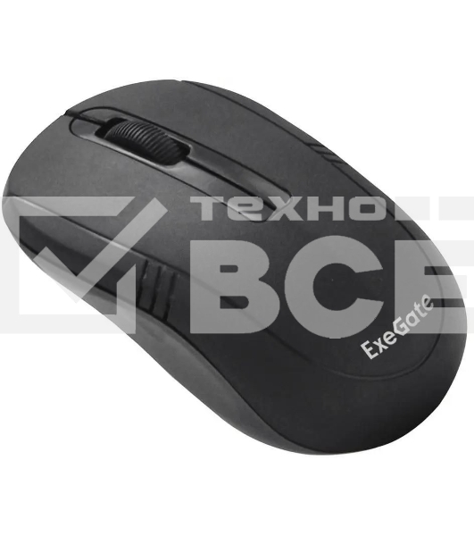 Мышь беспроводная ExeGate Professional Standard SR-9021 черный, 1200 dpi, радиоканал, USB, кнопки - 3