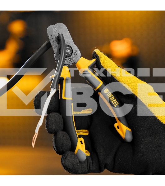 Кабелерез Denzel 160 мм, трехкомпонентные рукоятки