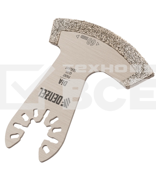 Насадка для МФИ Denzel режущая сегментная, DiA, по камню и плитке, 60 мм