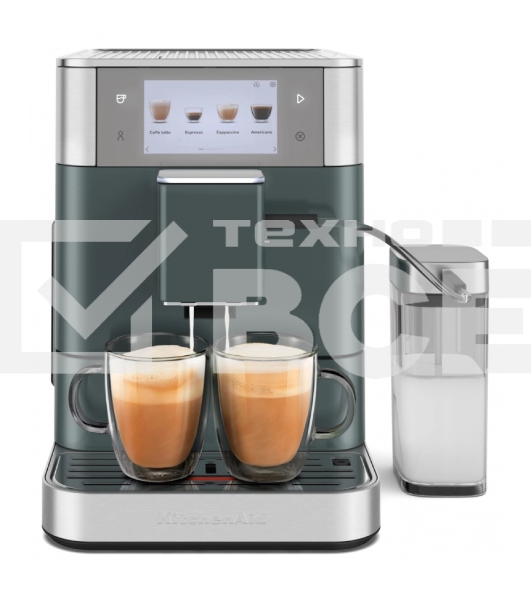 Автоматическая эспрессо-машина KitchenAid 5KES8558EJP, 2.2 л, одновременное приготовление двух чашек, 3 уровня крепости кофе, автоматическая очистка, автоматическая декальцинация, цветной дисплей, сенсорное управление, 40 рецептов, цвет ягода можжевельник