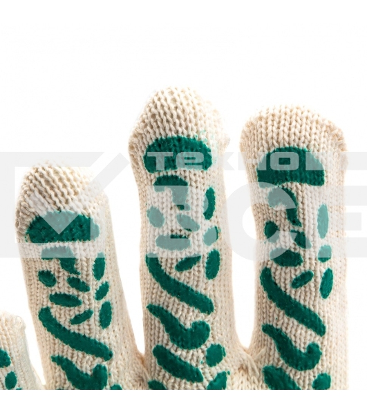 Перчатки трикотажные Palisad ПВХ-покрытие 'Летний сад', 10 класс