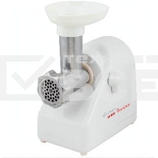 Мясорубка электрическая Белвар Помощница КЭМ-36/220-4-33 белый, 1000 Вт, 0.6 кг/мин, реверс, защита от перегрузки, насадки - 6