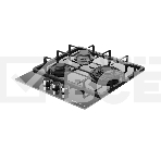 Варочная поверхность Kuppersberg FG 40 B, газ, High-Tech, 45 см, автоматический электроподжиг, газ-контроль, SABAF конфорки, чугунные решетки, WOK конфорка, цвет черное стекло, цвет фурнитуры черный, фото2