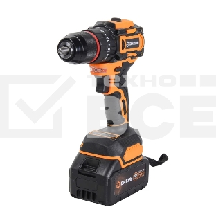 Дрель-шуруповерт Вихрь ДА-20Л-2К/ЛБ, 20 В, 4 Ач, 80 Нм, бесщеточный