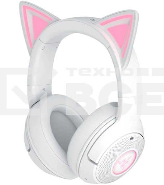 Гарнитура Razer Kraken Kitty V2 BT белый, беспроводная, Bluetooth, подсветка Razer Chroma RGB