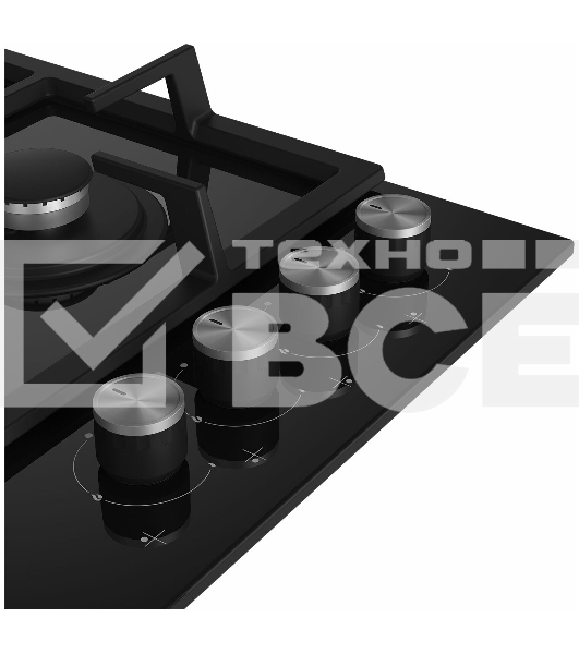 Встраиваемая газовая варочная поверхность Beko HILW 64225 S, Черный